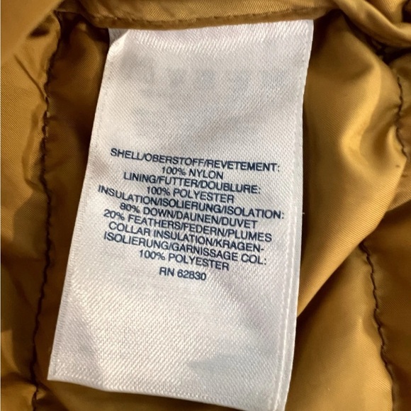 Lands End Mens Down Puffer Vest Medium 38-40 Brown Full Zip Sleeveless Outerwear - Picture 3 of 10